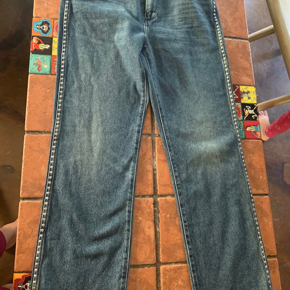 Wrangler retro straight led denim pants
